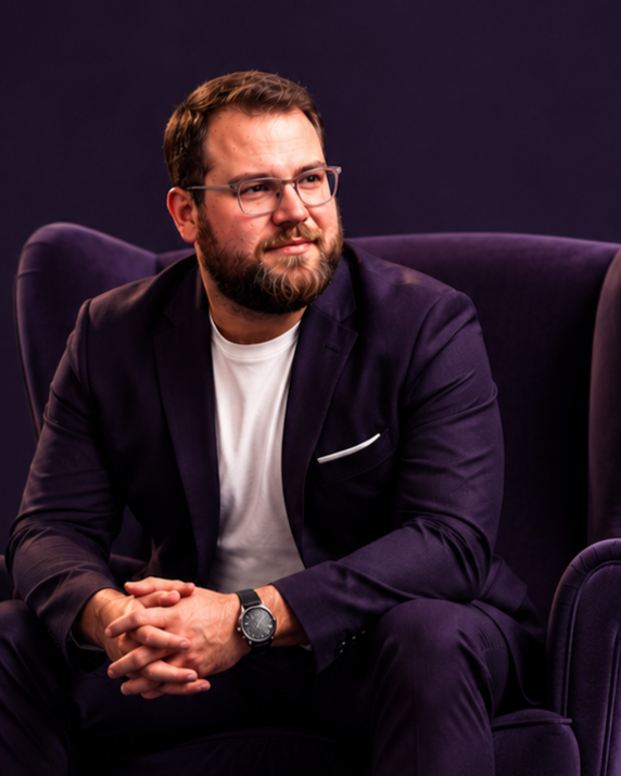 Benjamin Linden auf einer Bühne